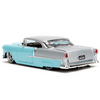 1955 Chevrolet Bel Air Blue and Silver "Bad Guys" "Bigtime Muscle" 1/24 Diecast Model Car