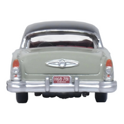 1955-buick-century-windsor-gray-and-dover-white-with-carlsbad-black-top-1-87-ho-scale-diecast-model-car