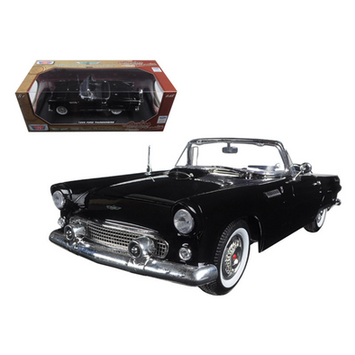 1956-ford-thunderbird-black-1-18-diecast-model-car-by-motormax