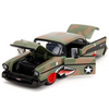 1957 Chevrolet Bel Air #3 Camouflage with Shark Mouth Graphics 1/24 Diecast Model Car