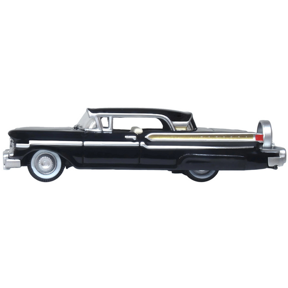 1957 Mercury Montclair Tuxedo Black 1/87 (HO) Scale Diecast Model Car