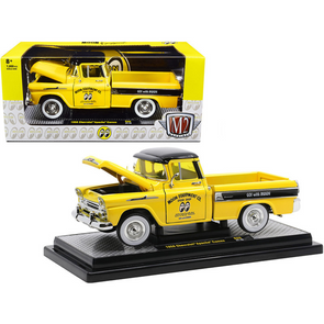 1958-chevrolet-apache-cameo-pickup-truck-mooneyes-yellow-and-black-1-24-diecast