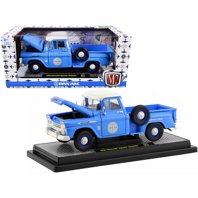 1958-chevrolet-apache-stepside-pickup-truck-pan-am-ground-crew-light-blue-1-24-diecast