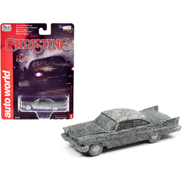 1958 Plymouth Fury "Christine" 1983 1/64 Diecast Set by Auto World - 3-Piece