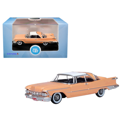 1959-chrysler-imperial-crown-2-door-hardtop-persian-pink-with-white-top-1-87-ho-scale-diecast-model-car-by-oxford-diecast