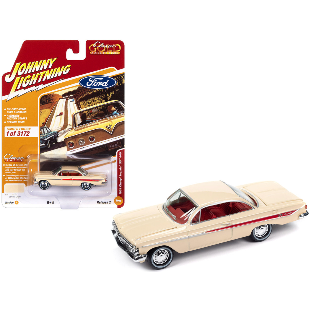 1961 Chevrolet Impala SS 409 "Classic Gold Collection" Limited Edition 1/64 Diecast Model Car