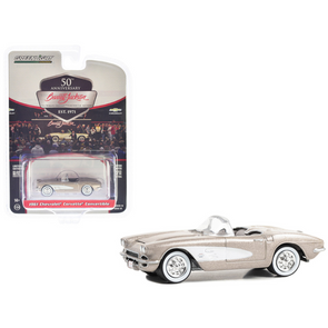 1961-chevrolet-corvette-convertible-fawn-beige-metallic-lot-1041-barrett-jackson-scottsdale-edition-series-13-1-64-diecast-model-car-by-greenlight-37300a-classic-auto-store-online