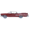 1961 Chrysler 300 Convertible (Closed Top) Cinnamon Brown Metallic with White Top 1/87 (HO) Scale Diecast Model Car
