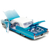 1963 Cadillac Coupe DeVille Blue Metallic 1/24 Diecast Model Car by Jada