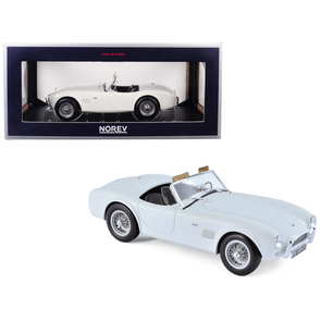 1963 Shelby AC Cobra 289 Roadster White 1/18 Diecast Model Car by Norev