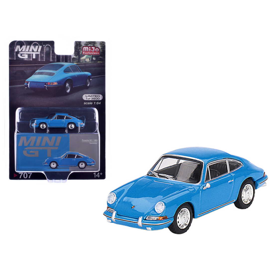 1963 Porsche 901 Blue "Quickblau" Limited Edition to 3600 pieces Worldwide 1/64 Diecast Model Car