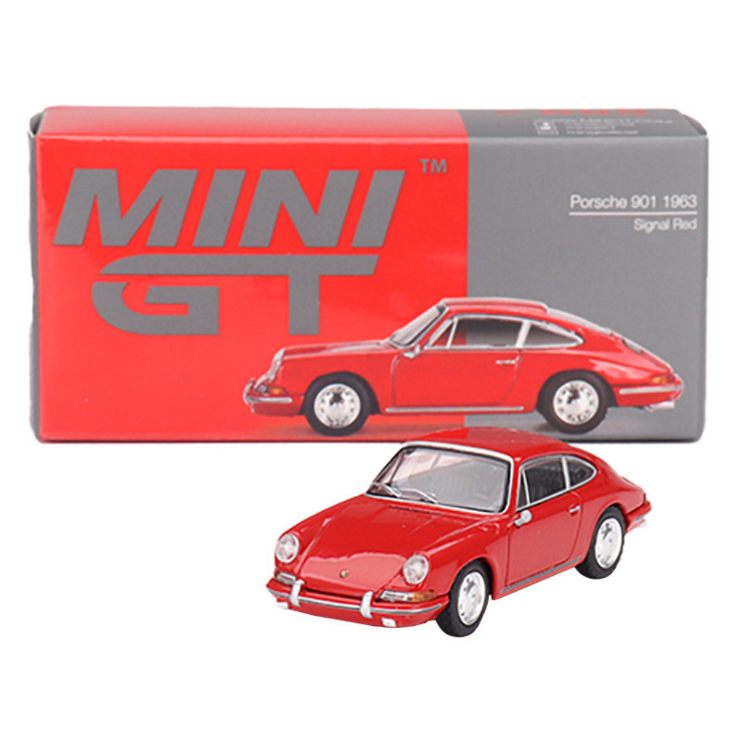 1963 Porsche 901 Signal Red Limited Edition 1/64 Diecast Model Car