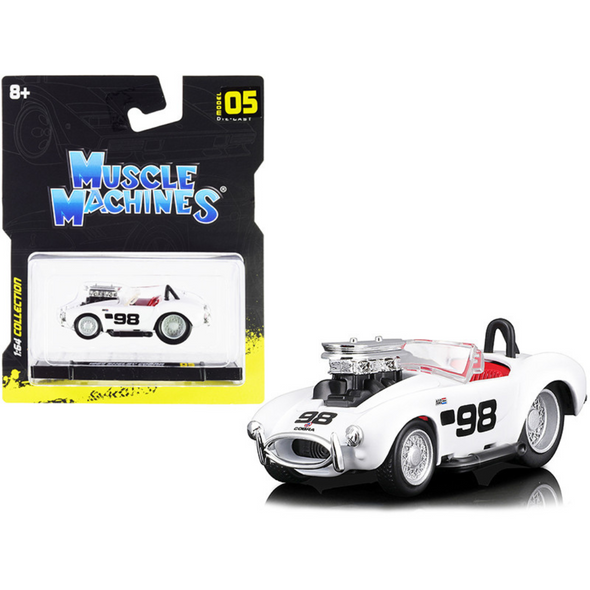 1964 Shelby Cobra #98 1/64 Diecast Model Car by Muscle Machines