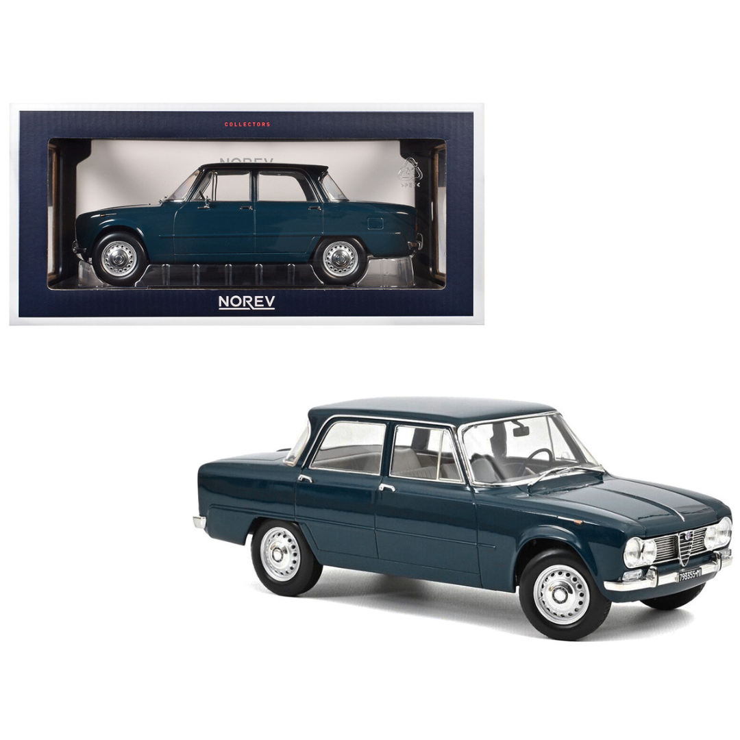 1964 Alfa Romeo Giulia ti Petrol Blue 1/18 Diecast Model Car