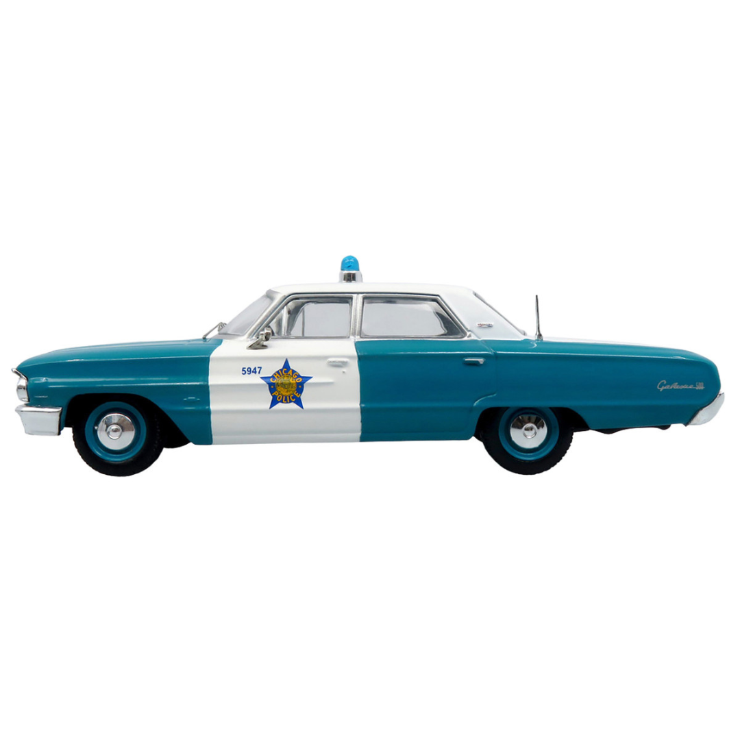 1964 Ford Galaxie 500 Police Car "Chicago Police Department" Blue and White "Five0" Series Limited Edition to 504 pieces Worldwide 1/43 Diecast Model