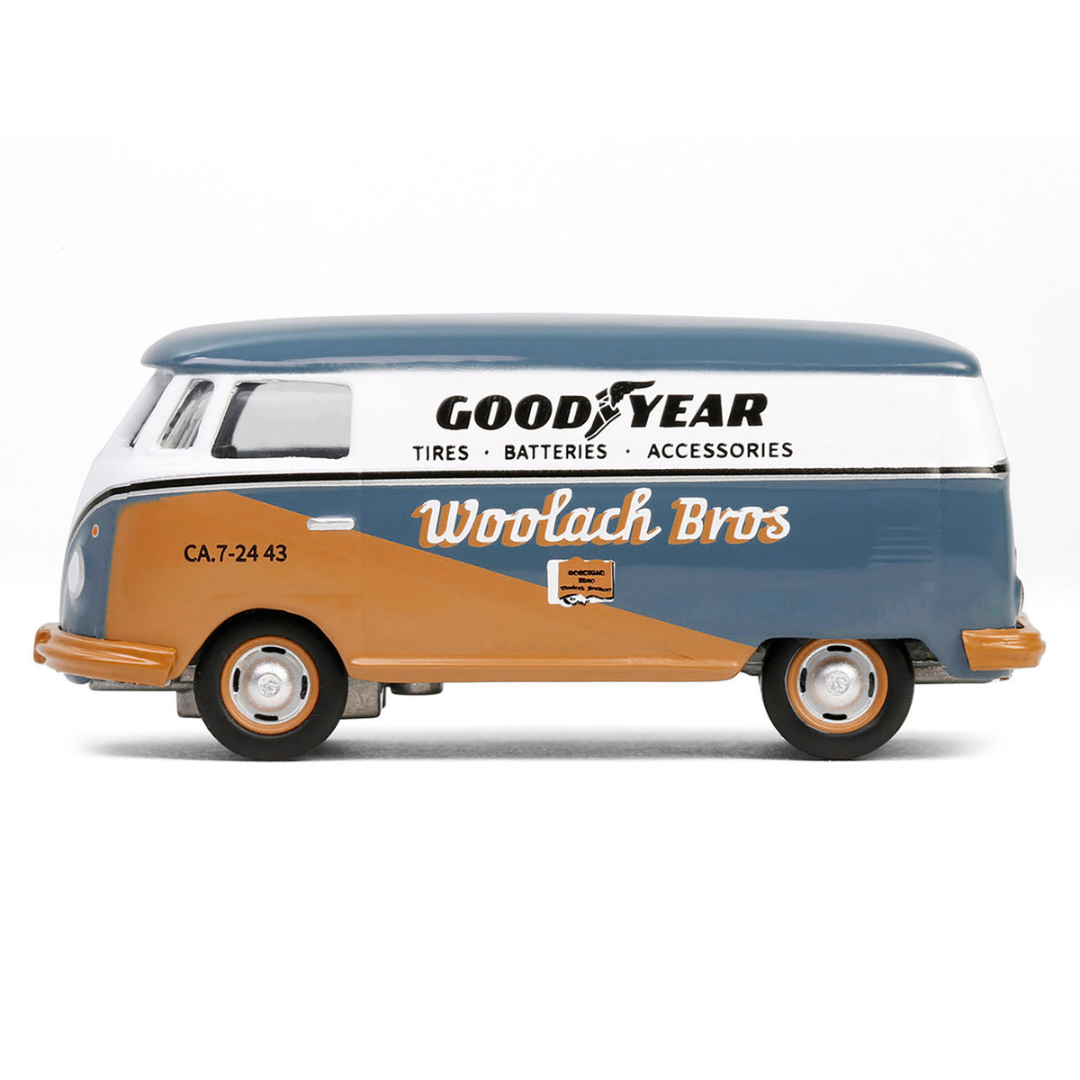 1964 Volkswagen Panel Van "Goodyear" Gray and White with Tan Graphics "Club Vee-Dub" Series 20 1/64 Diecast Model Car