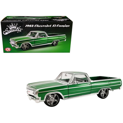 1965-chevrolet-el-camino-custom-calypso-green-metallic-1-18-diecast-model-car-by-acme