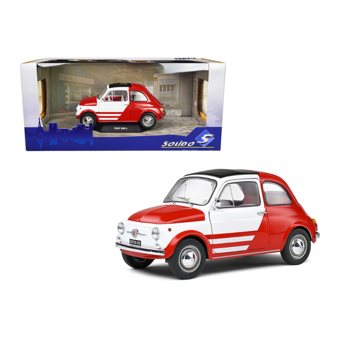 1965-fiat-500-l-red-and-white-with-red-interior-robe-di-kappa-1-18-diecast-model-car-by-solido