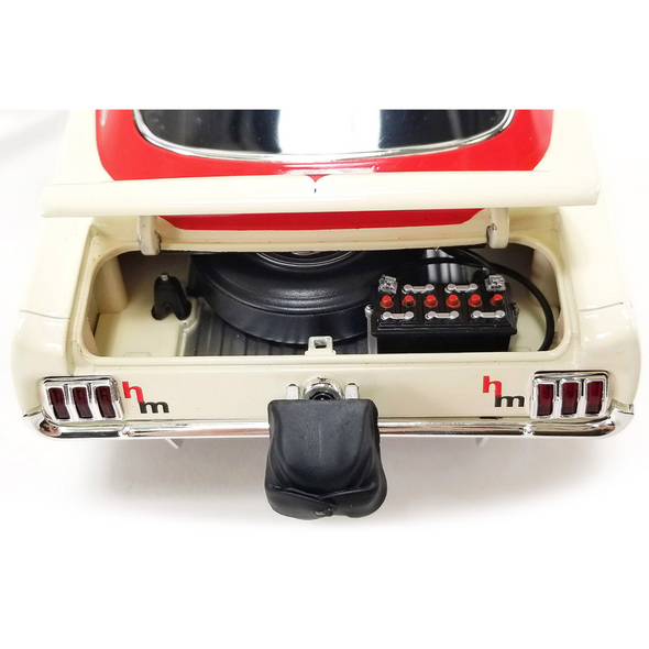 1965 Ford Mustang A/FX Red and Cream "Holman Moody" Limited Edition 1/18 Diecast