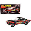 1965 Ford Mustang A/FX "BatCar" Black with Red Stripes and Graphics 1/18 Diecast