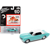 1965 Ford Mustang Light Blue James Bond 007 "Thunderball" 1/64 Diecast Model Car by Johnny Lightning