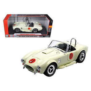 1965 Shelby Cobra 427 SC Cream #11 1/18 Diecast Model Car by Shelby Collectibles