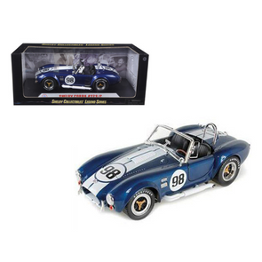 1965 Shelby Cobra 427 S/C #98 Dark Blue 1/18 Diecast Model Car by Shelby Collectibles
