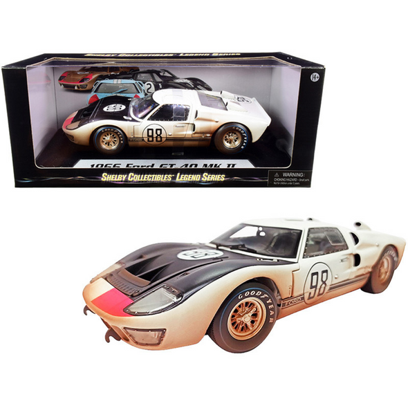 1966-ford-gt-40-mk-ii-98-after-race-dirty-version-1-18-diecast-model-car-by-shelby-collectibles