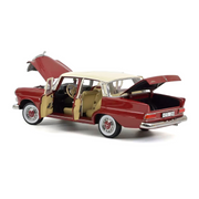 1966-mercedes-benz-200-red-with-beige-top-1-18-diecast-model-car-by-norev