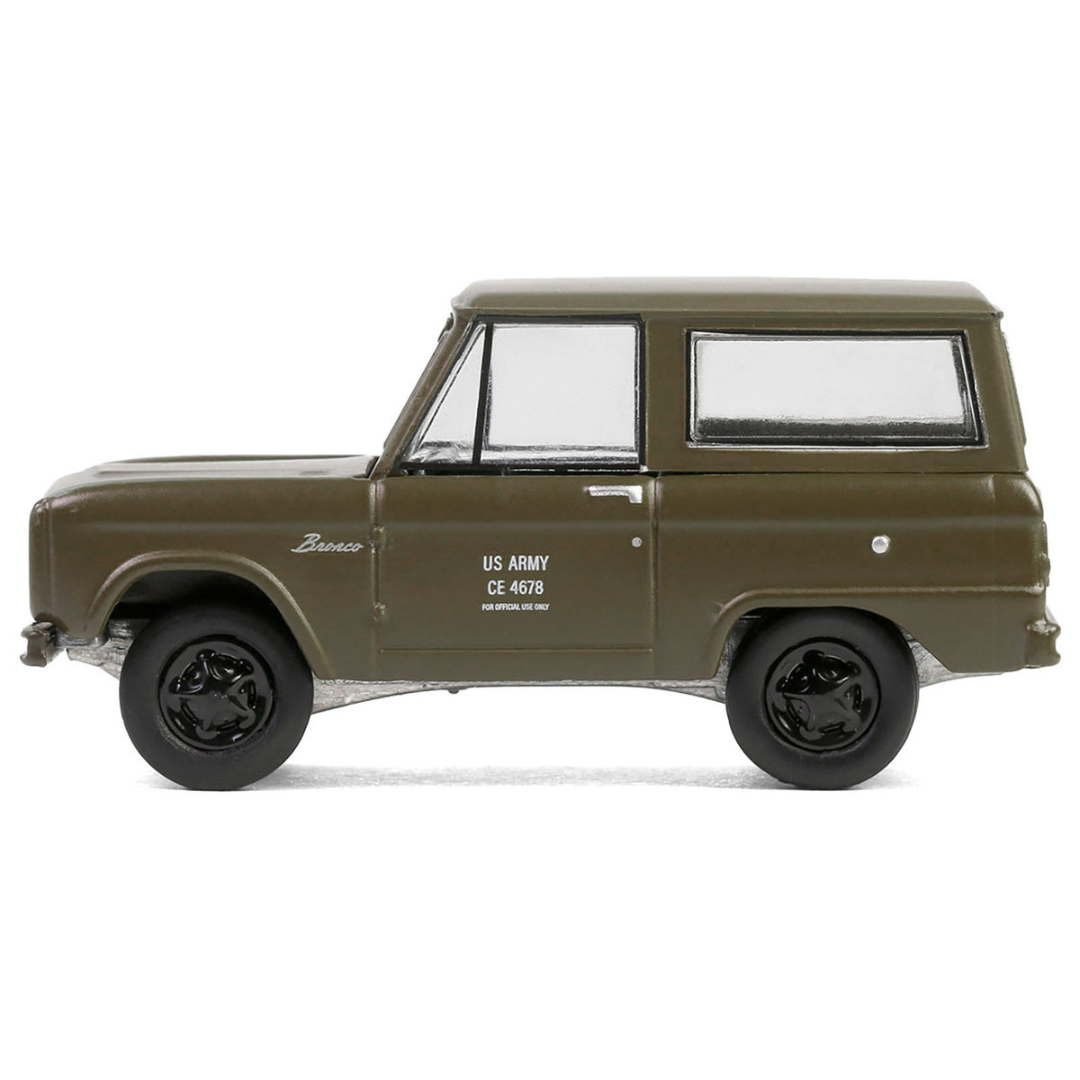 1966 Ford Bronco "U.S. Army Proposal" Olive Drab "Battalion 64" Series 5 1/64 Diecast Model Car