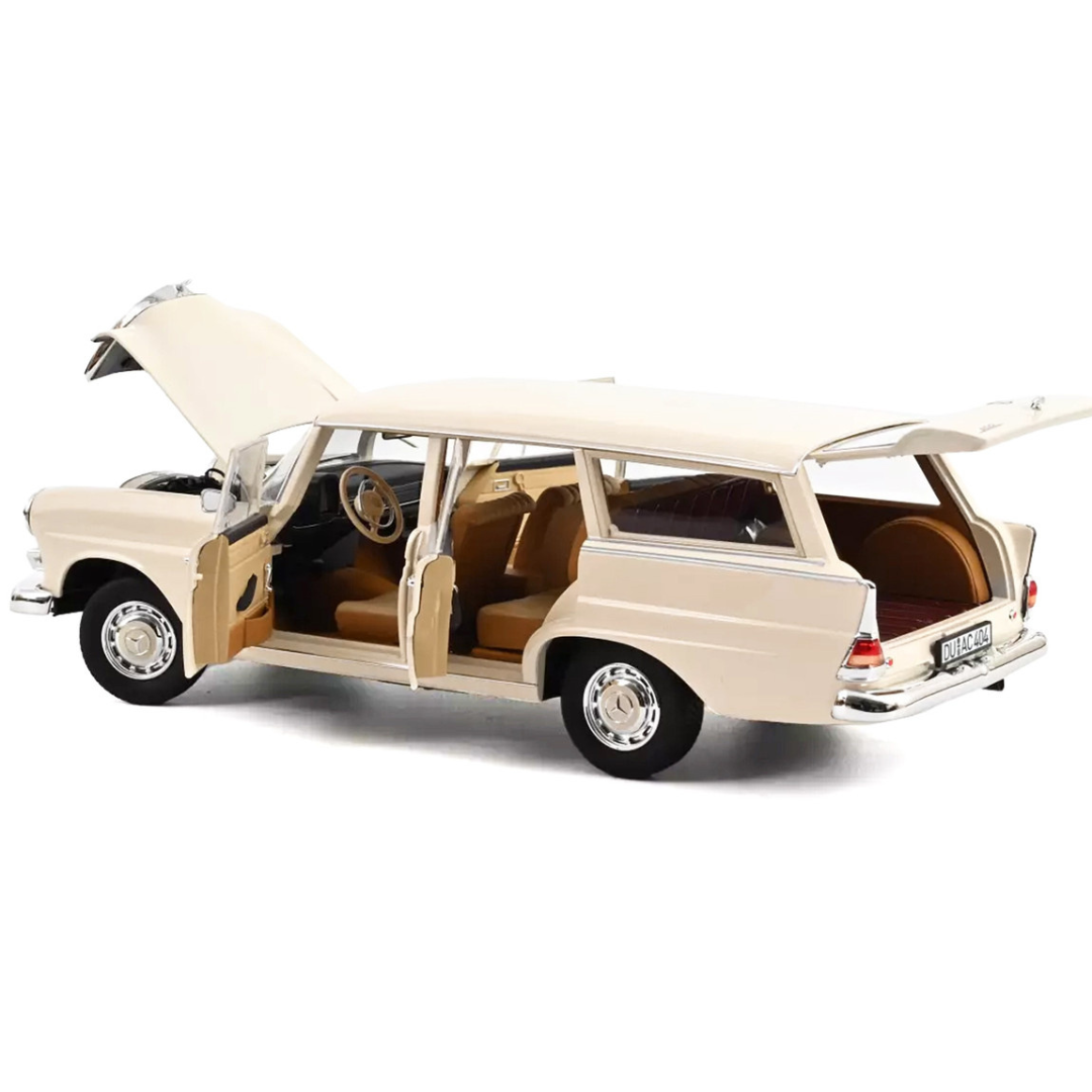 1966-mercedes-benz-200-universal-cream-1-18-diecast-model-car