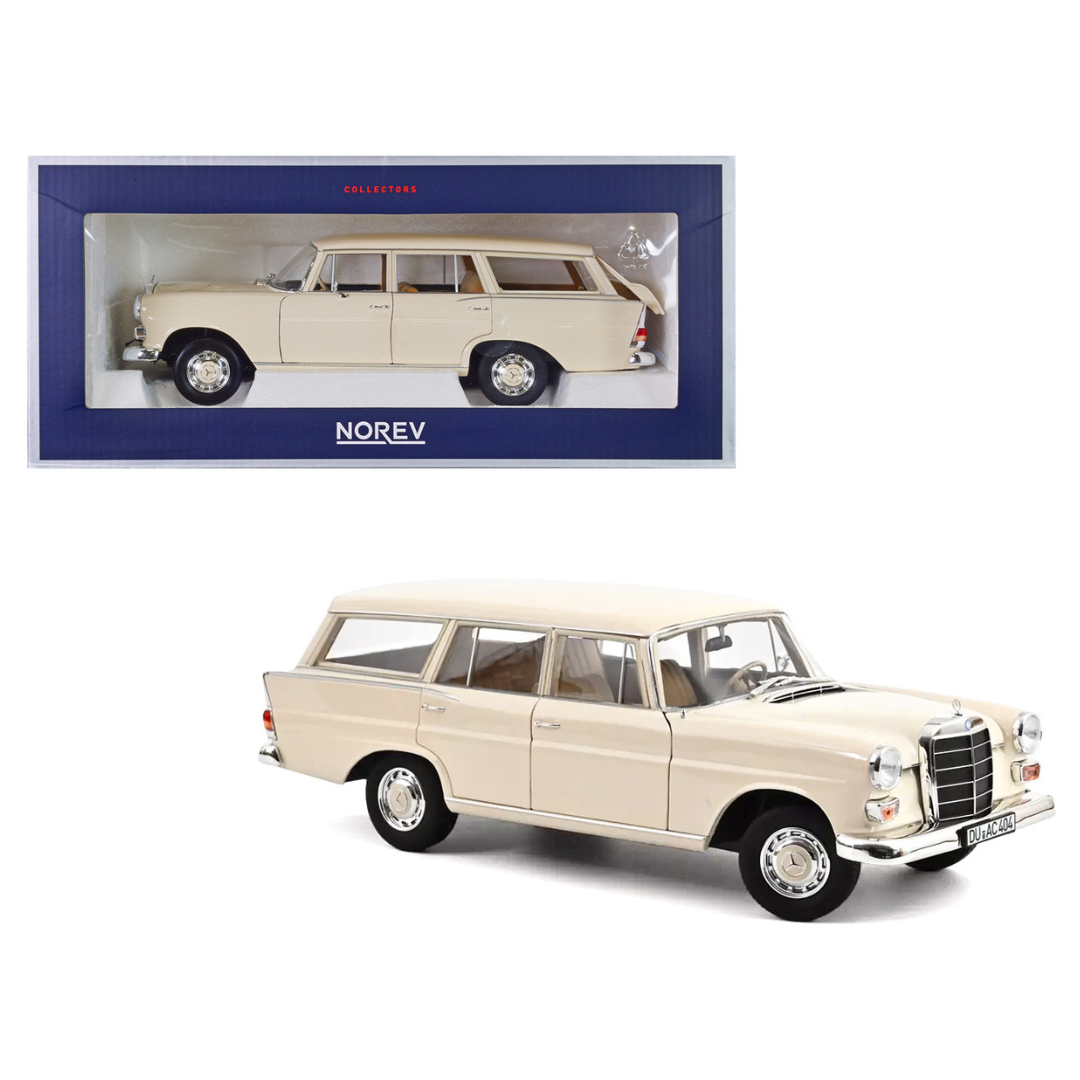 1966-mercedes-benz-200-universal-cream-1-18-diecast-model-car