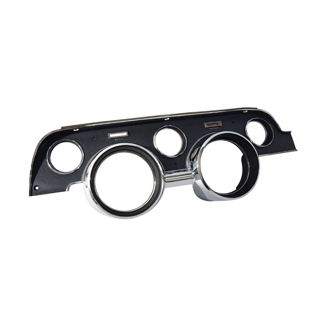 1967-1967 Mustang Black Instrument Cluster Bezel - CA