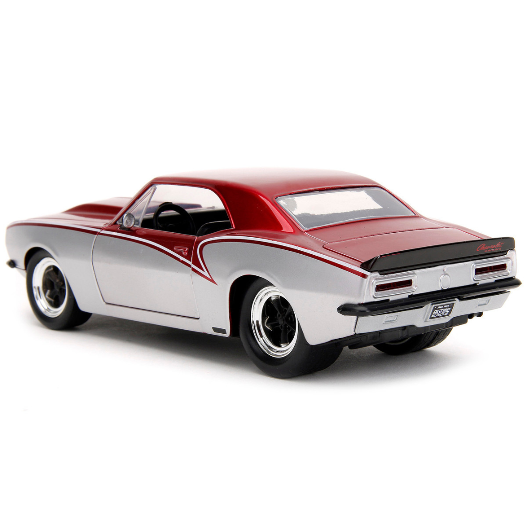 1967-camaro-candy-red-bigtime-muscle-1-24-diecast-model-car-by-jada