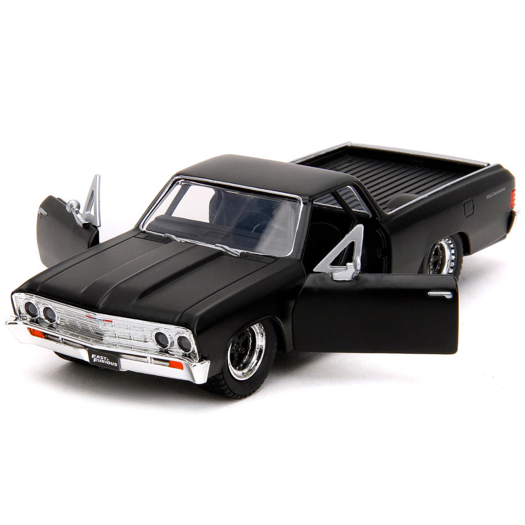 1967-chevrolet-el-camino-matt-black-fast-furious-series-1-32-diecast