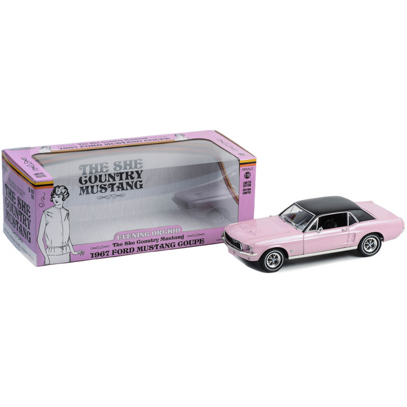 1967 Ford Mustang Coupe Evening Orchid Pink "She Country Special" 1/18 Diecast