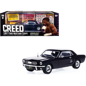 1967 Ford Mustang Coupe Matt Black (Adonis Creed's) "Creed" 1/43 Diecast