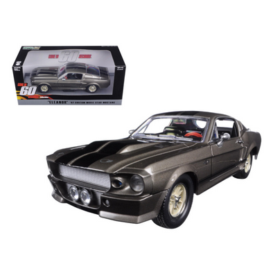 1967-ford-mustang-custom-eleanor-gray-metallic-with-black-stripes-1-18-diecast