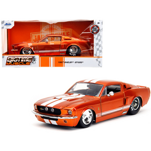1967 Ford Mustang Shelby GT500 Candy Orange 1/24 Diecast Model Car by Jada