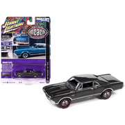 1967-oldsmobile-442-w-30-antique-pewter-gray-metallic-1-64-diecast-model-car-by-johnny-lightning