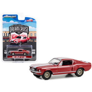 1967-shelby-gt-500-red-woodward-dream-cruise-1-1-64-diecast-model-car-by-greenlight