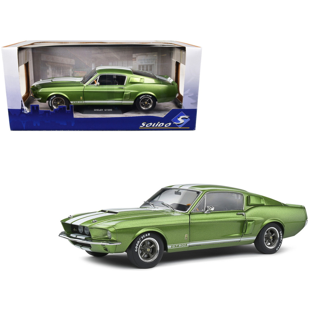 1967-shelby-gt500-lime-green-metallic-1-18-diecast-model-car-by-solido