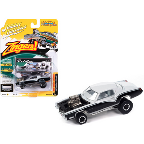 1967 Cadillac Eldorado "Radillac" White Lightning Pearl White and Tuxedo Black "Zingers!" Limited Edition to 2620 pieces Worldwide "Street Freaks" Series 1/64 Diecast Model Car by Johnny Lightning