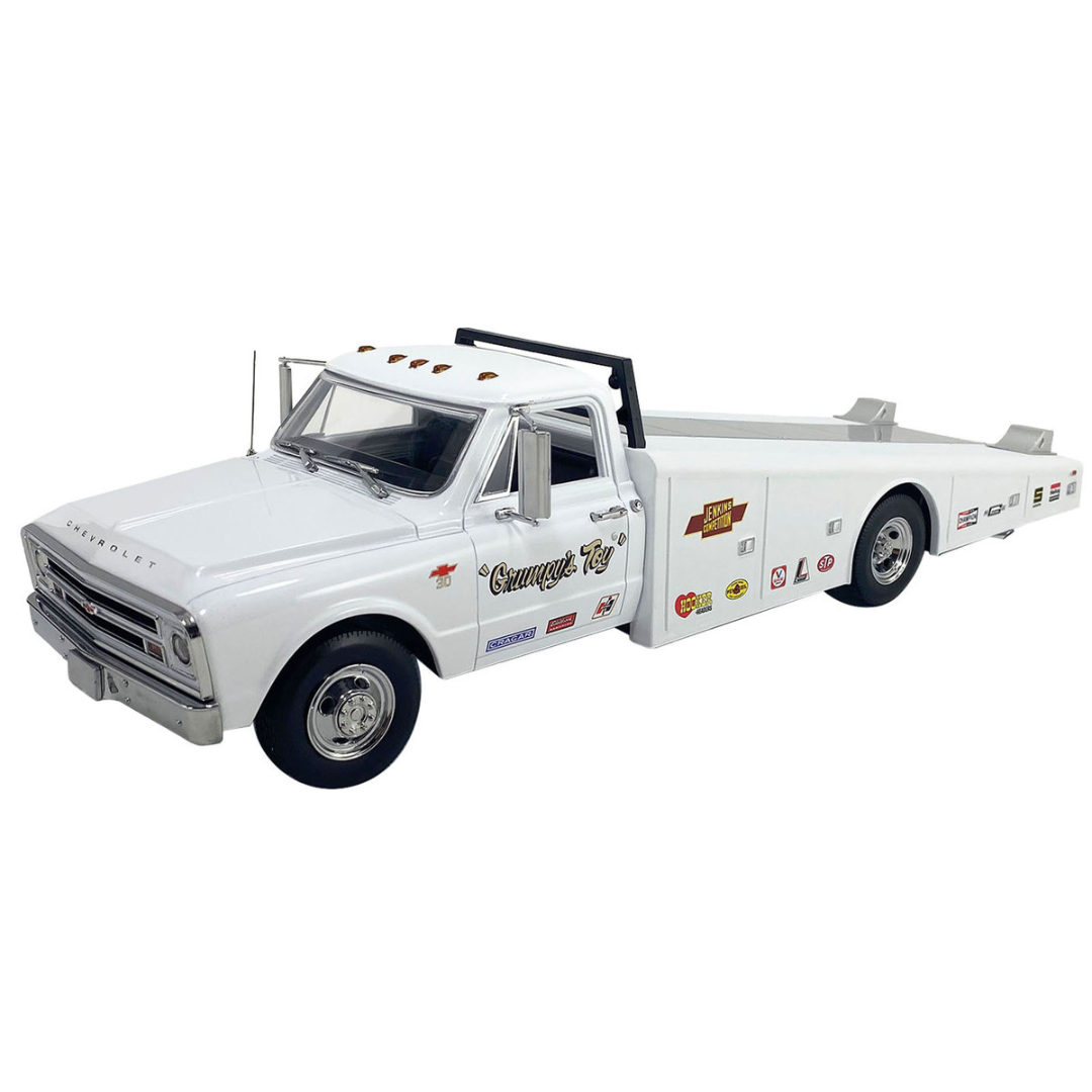 1967 Chevrolet C-30 Ramp Truck White "Grumpy's Toy" Limited Edition to 320 pieces Worldwide 1/18 Diecast Model Car