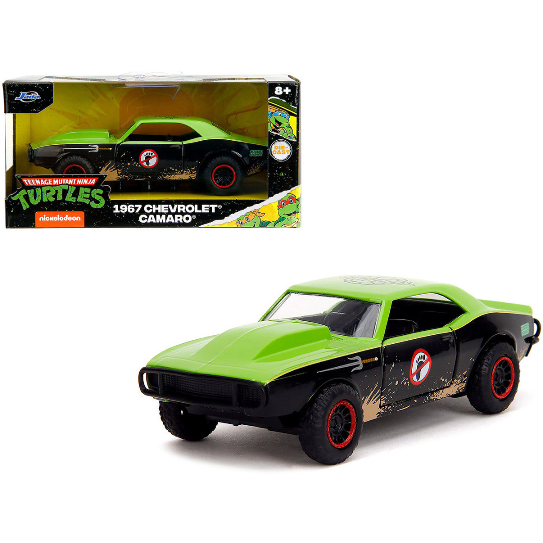 1967 Chevrolet Camaro "Teenage Mutant Ninja Turtles" Black and Green (Dirty) "Hollywood Rides" Series 1/32 Diecast Model Car