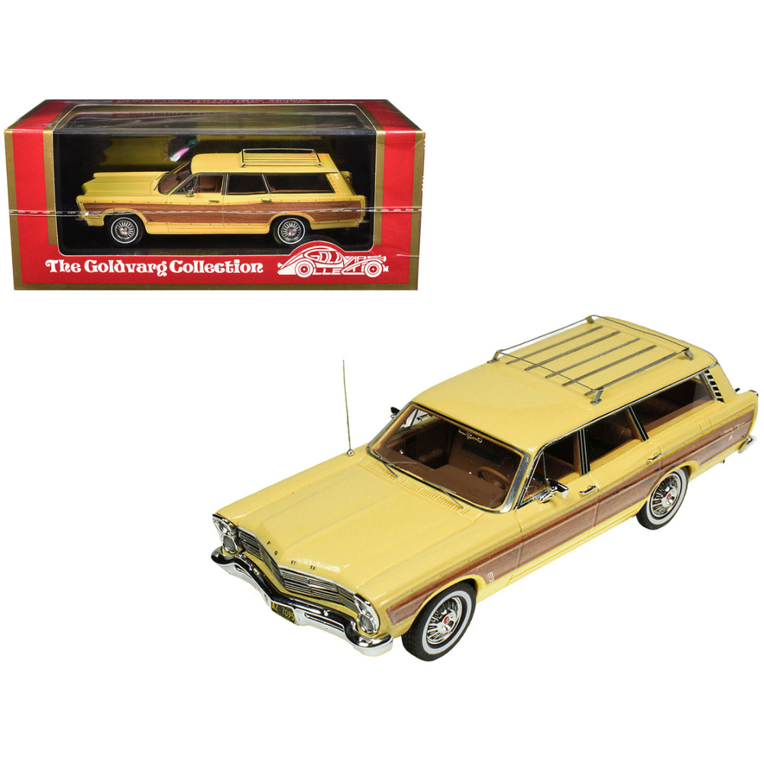 1967 Ford Country Squire Wagon Springtime Yellow with Woodgrain Sides Limited Edition to 200 pieces Worldwide 1/43 Model Car