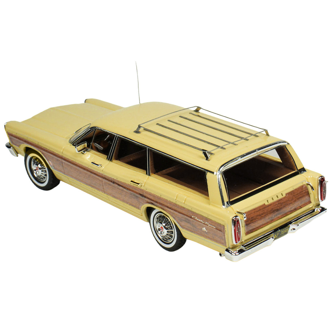 1967 Ford Country Squire Wagon Springtime Yellow with Woodgrain Sides Limited Edition to 200 pieces Worldwide 1/43 Model Car