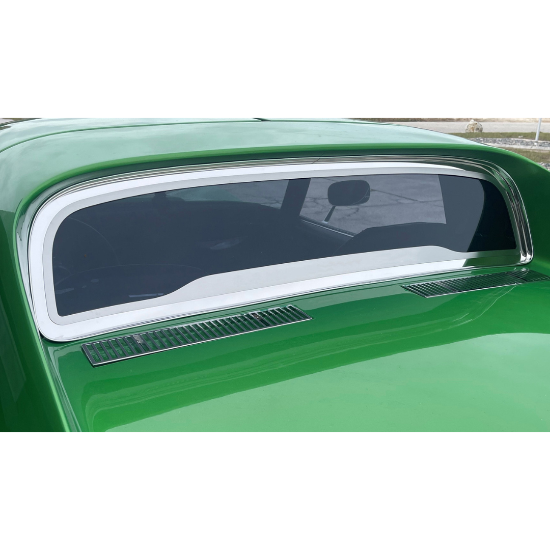 1968-1975 C3 Corvette Coupe Rear Window Frame - Polished Stainless Steel