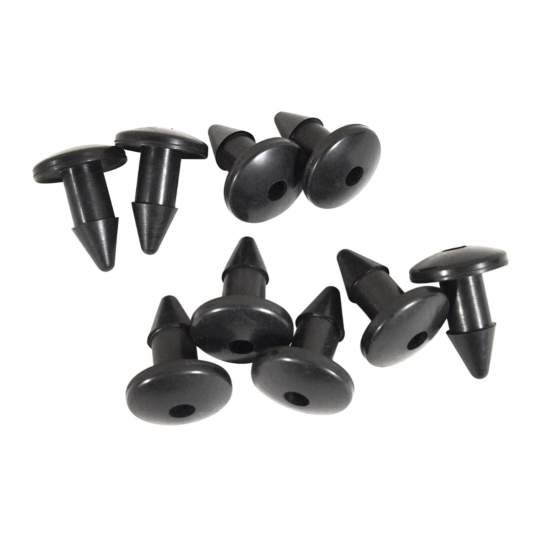 1968-1982 Corvette Firewall/Carpet Fasteners. Rubber 9 Piece Set - CA