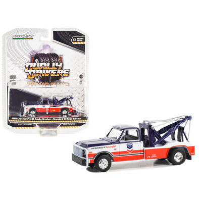 1968 Chevrolet C-30 Dually Wrecker Tow Truck "Standard Oil Road Service" "Dually Drivers" Series 13 1/64 Diecast Model Car